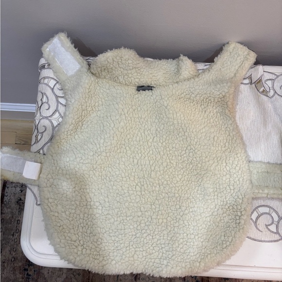 Eddie Bauer Brown and Gray Plaid Dog Coat with Shearling Collar size Medium - Picture 3 of 7